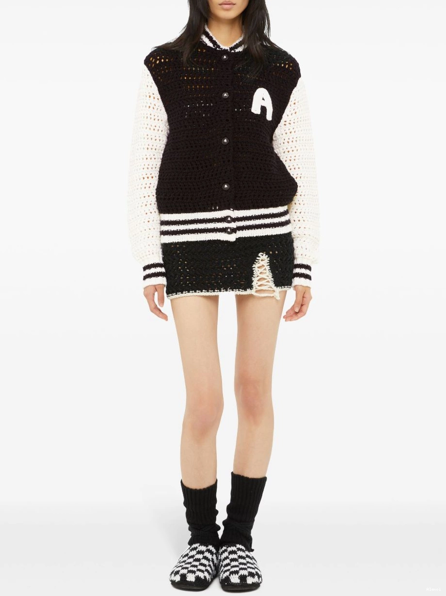 Affordable Women Alanui crochet-knit jacket bomber 0716